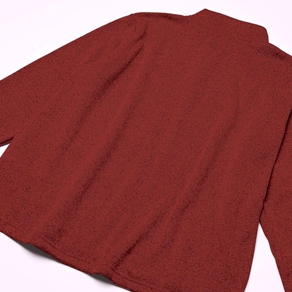 Wrangler Authentics Men's Long Sleeve Fleece Quarter-Zip, Bossa Nova - Picture 6 of 10